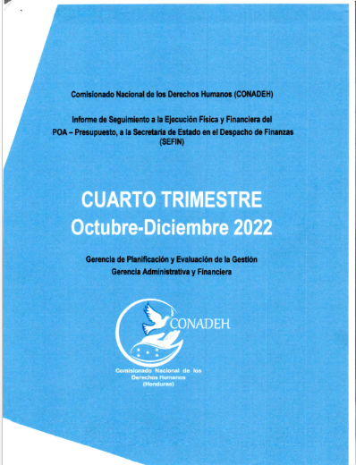 Cuarto Informe Trimestral 2022