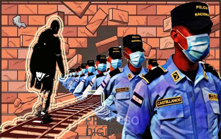 CONADEH: “Inaceptable” que miembros de la policía vulneren los derechos de las personas migrantes