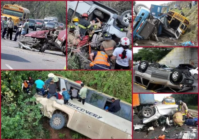 En los últimos 3 años (2021 a enero del 2024): Al menos 5 personas mueren al día en accidentes viales en las carreteras de Honduras