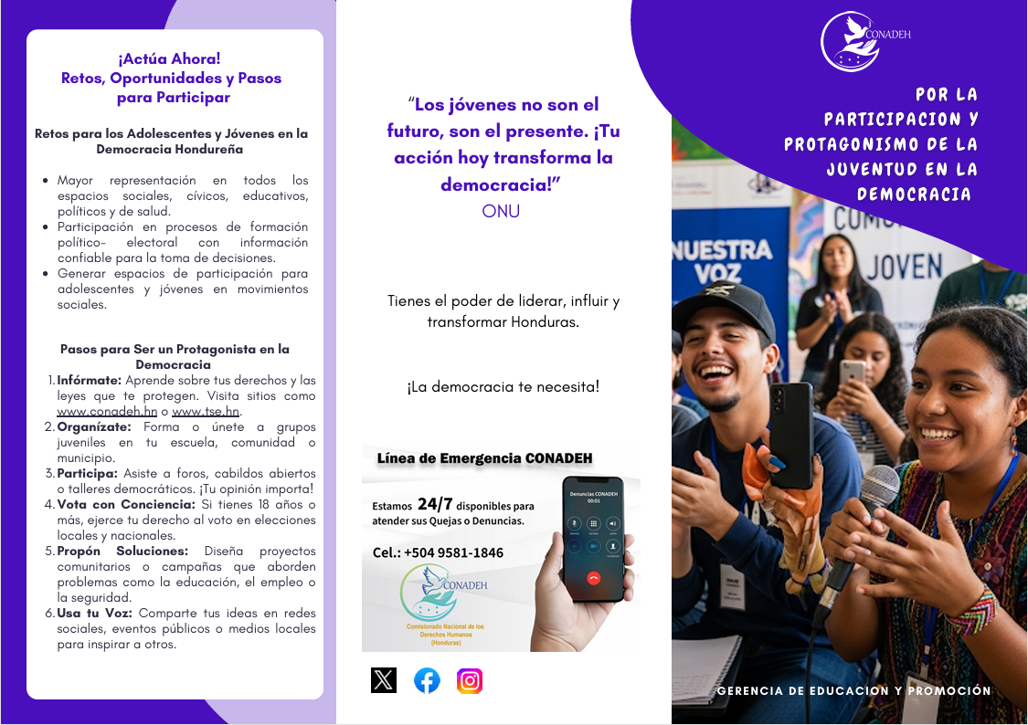Participación y protagonismo juvenil en la Democracia