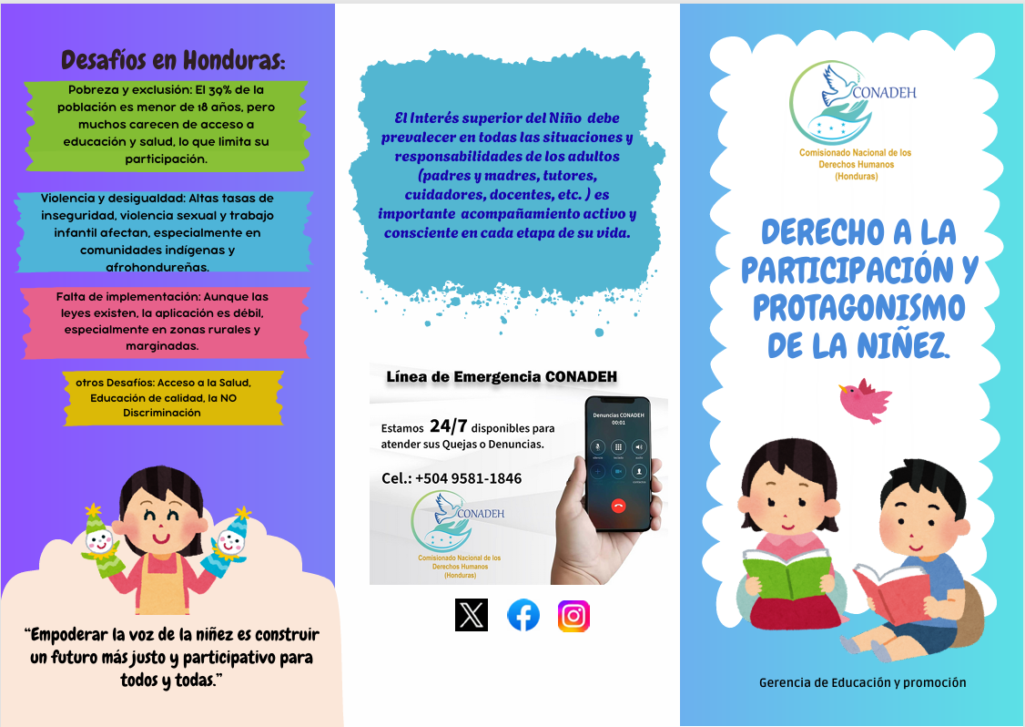 DERECHO A LA PARTICIPACIÓN Y PROTAGONISMO DE LA NIÑEZ.