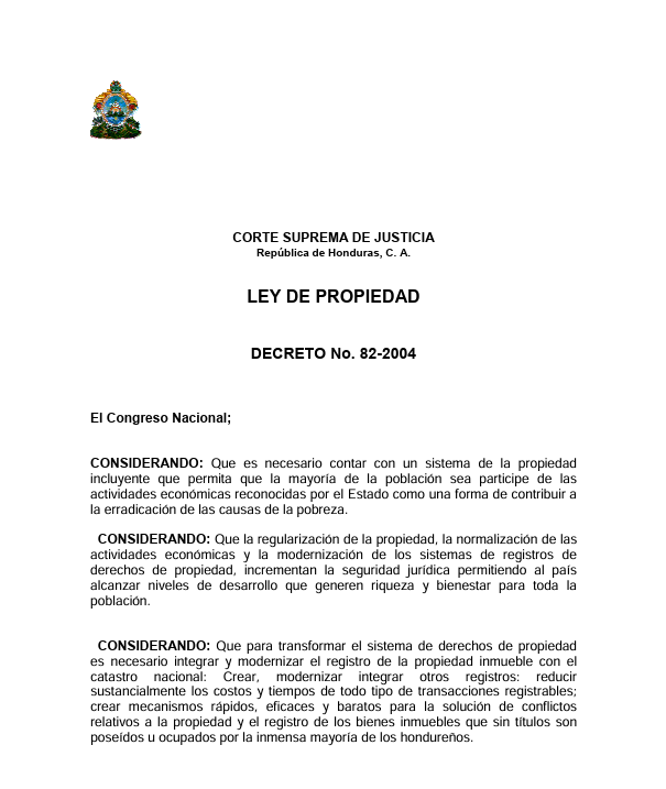 LEY DE PROPIEDAD