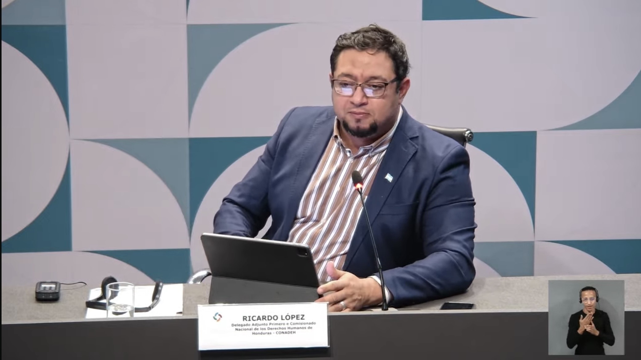 Discurso del Delegado Adjunto del CONADEH, Ricardo López en el encuentro de la Escola Superior do Ministerio Público da Uniao octubre de 2025