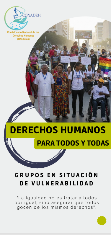 Trifolio Grupos Colocados en situación de Vulnerabilidad